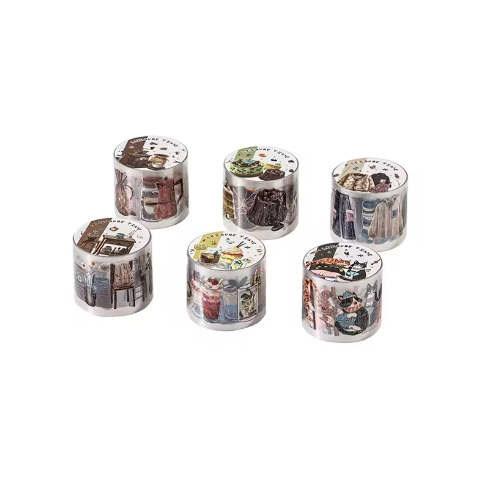 Rollo de Stickers Postres & Café