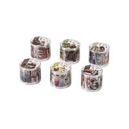 Rollo de Stickers Postres & Café