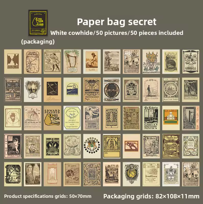 50 Papeles Retro