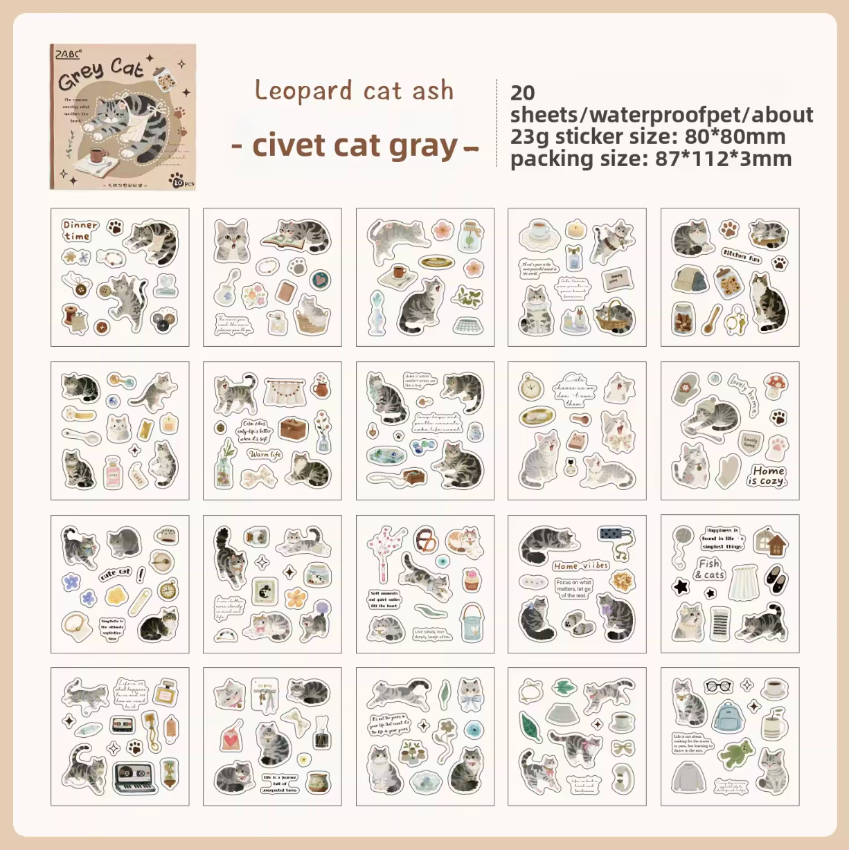 Libro de stickers chico Animales