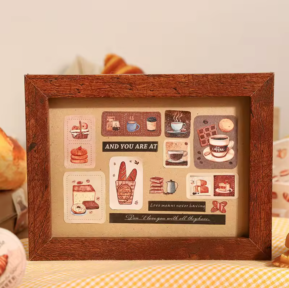 Rollo de stickers Postres, café & chocolate