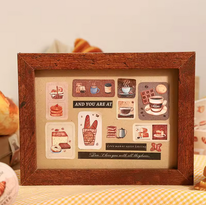 Rollo de stickers Postres, café & chocolate