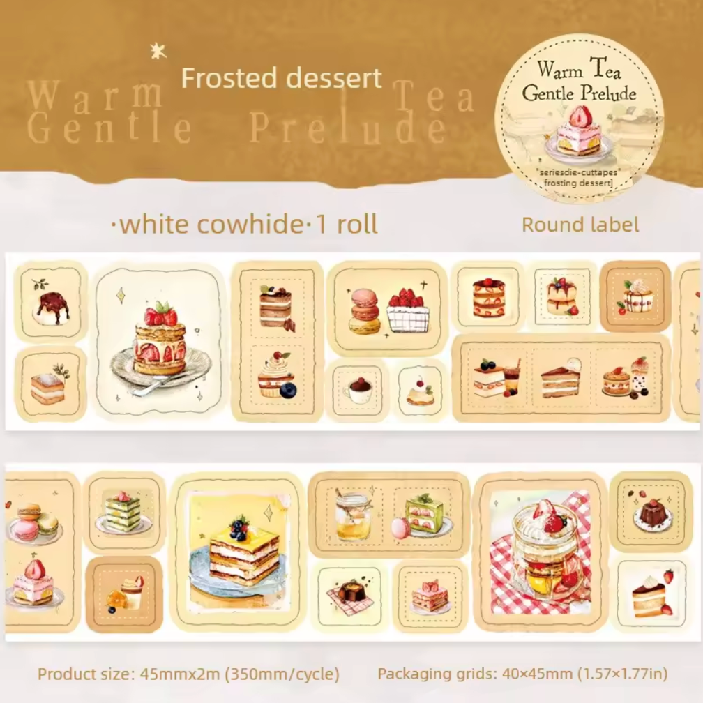 Rollo de stickers Postres, café & chocolate
