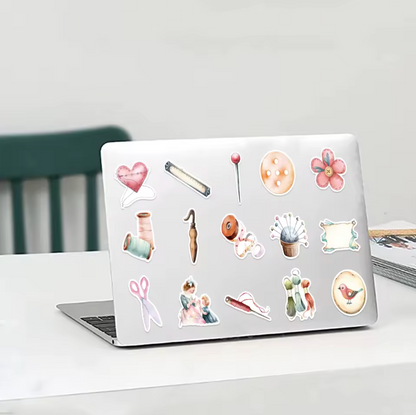 50 Stickers Vinil Costura