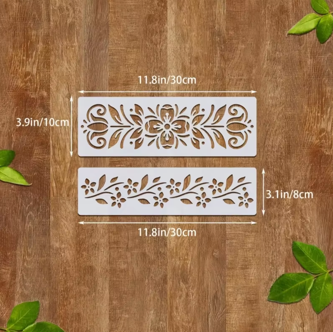 13 Stencils Largos Franjas