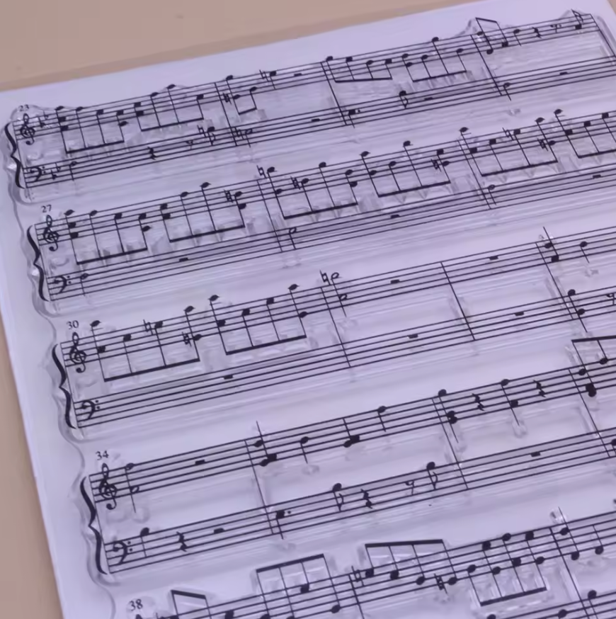 Sellos de silicon Notas de musica