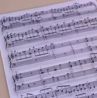 Sellos de silicon Notas de musica