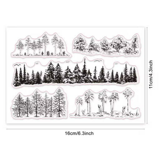 Sellos de Silicon Arboles, Pinos & Palmeras