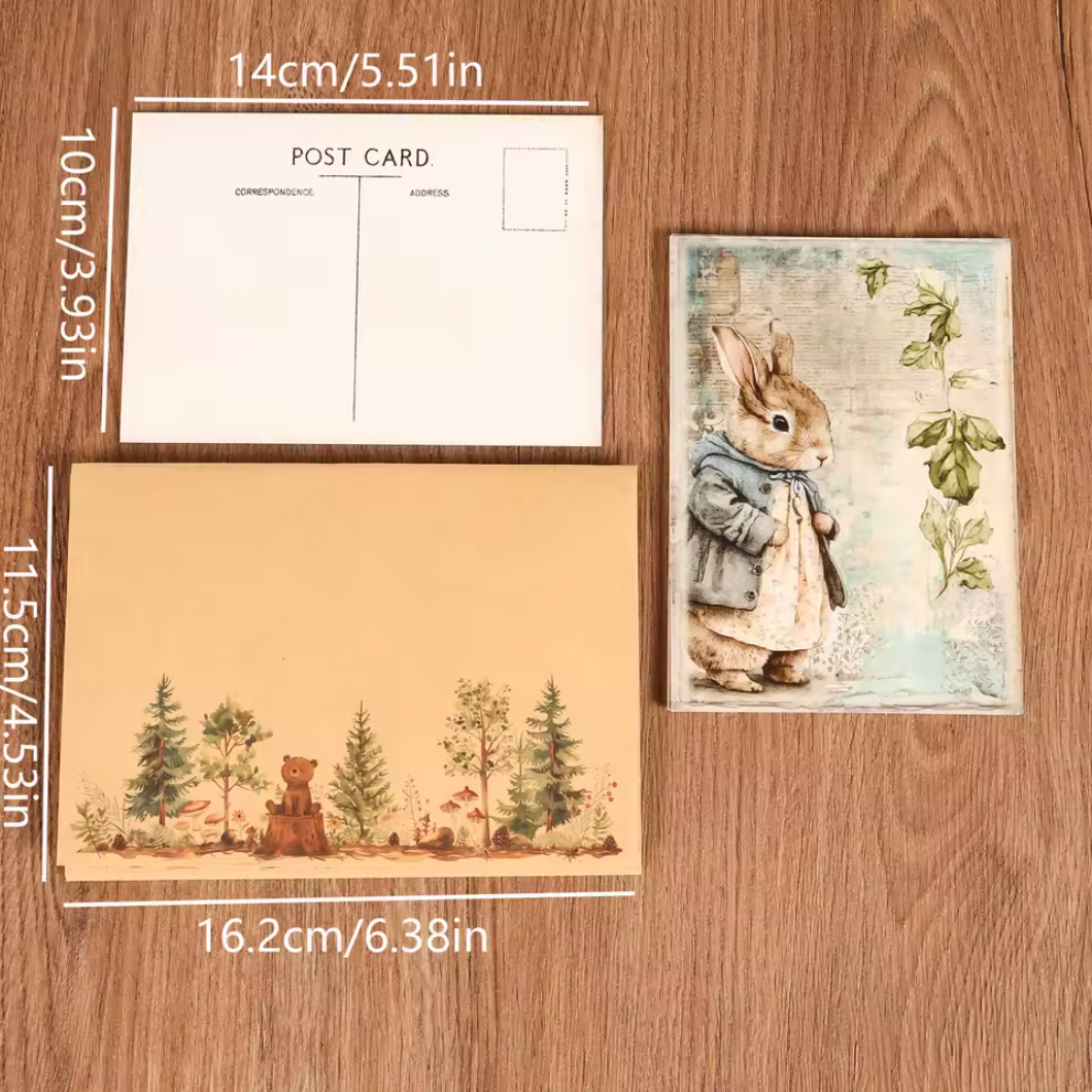 Kit de 16 Cartas + 40 Stickers + 4 Sobres Pascua