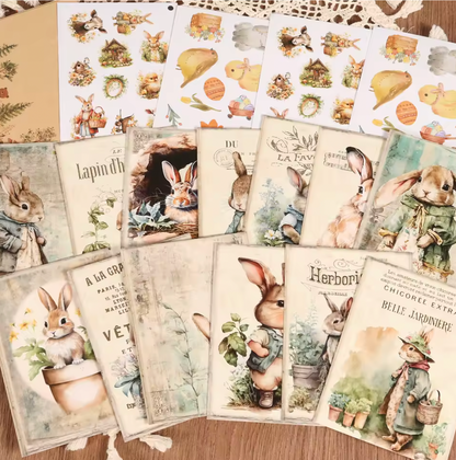 Kit de 16 Cartas + 40 Stickers + 4 Sobres Pascua