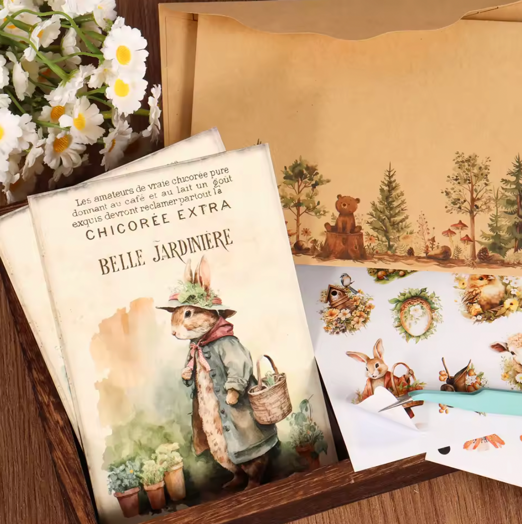 Kit de 16 Cartas + 40 Stickers + 4 Sobres Pascua