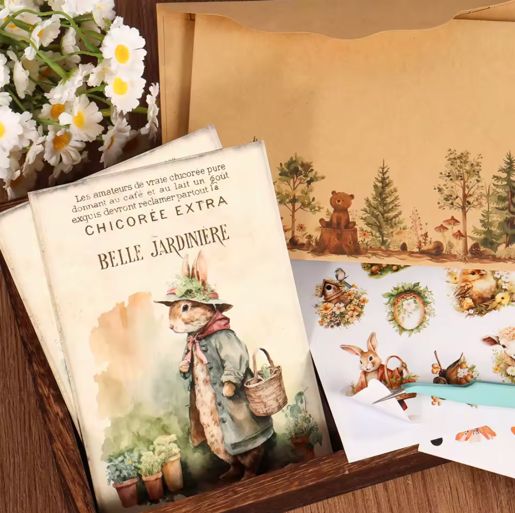 Kit de 16 Cartas + 40 Stickers + 4 Sobres Pascua
