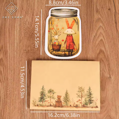 Kit de 16 cartas + 40 Stickers + 4 Sobres Pascua