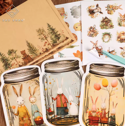 Kit de 16 cartas + 40 Stickers + 4 Sobres Pascua