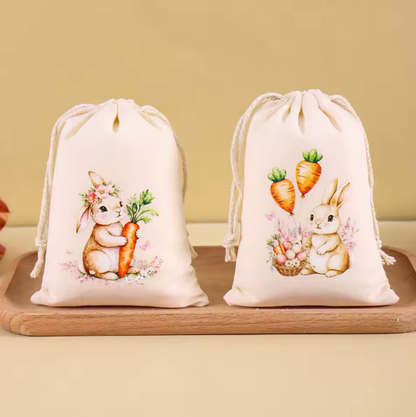 6 Bolsitas de manta para Pascua