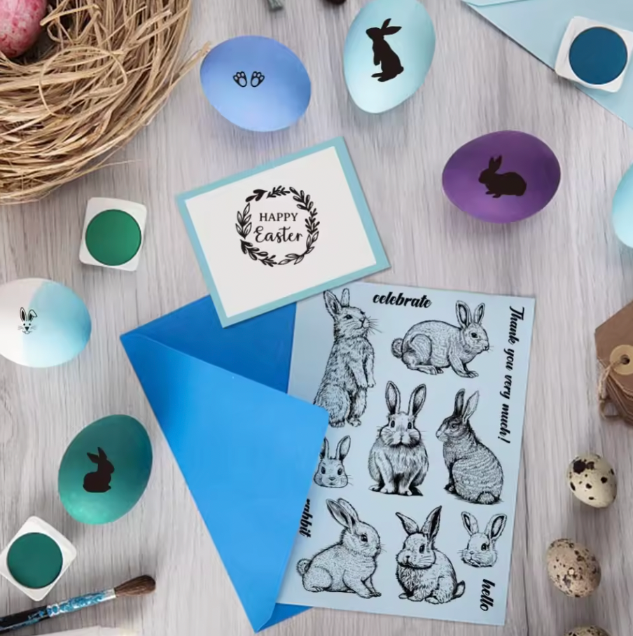 Sellos de silicon Conejos de pascua