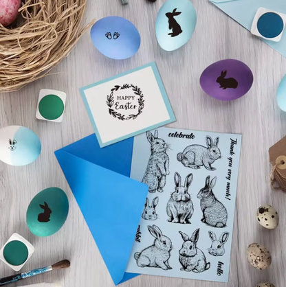 Sellos de silicon Conejos de pascua