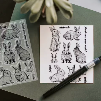 Sellos de silicon Conejos de pascua