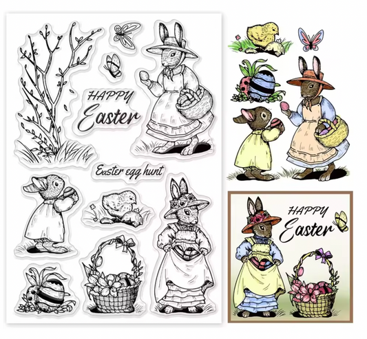 Sellos de silicon Felices Pascuas