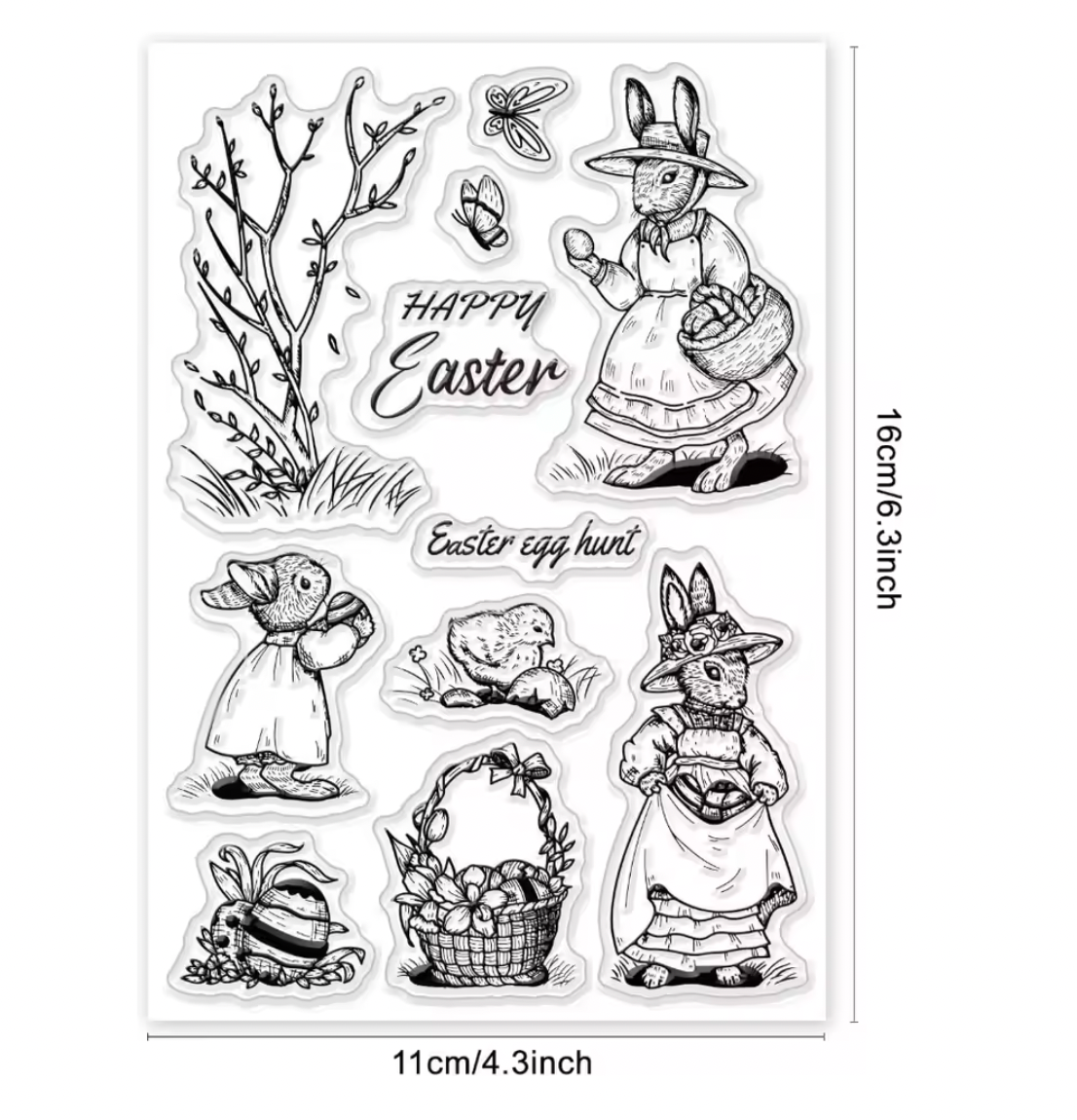 Sellos de silicon Felices Pascuas