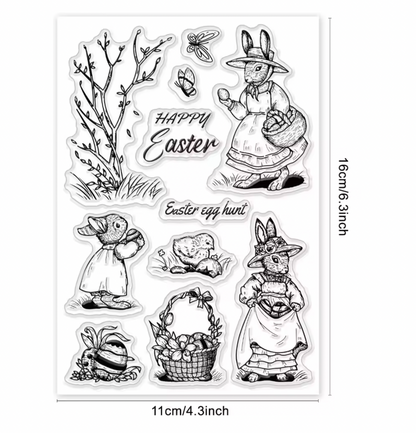 Sellos de silicon Felices Pascuas