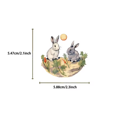 50 Stickers Vinil Conejos