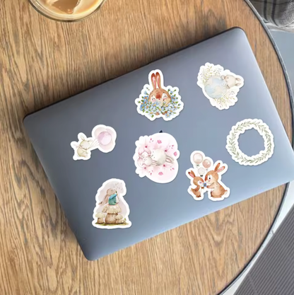 Cajita de Stickers Conejos