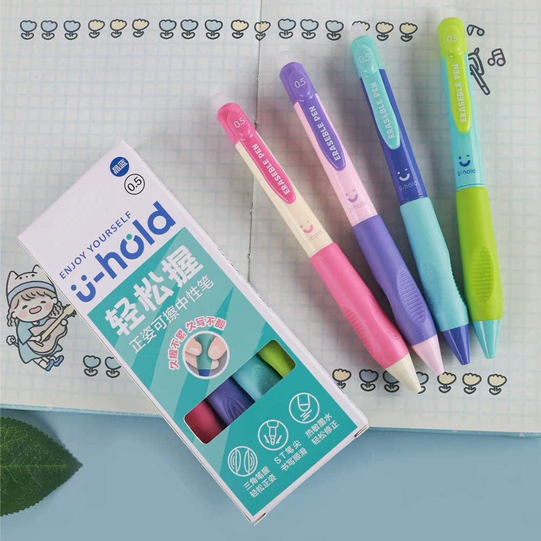 Pluma Azul Borrable - Punta fina