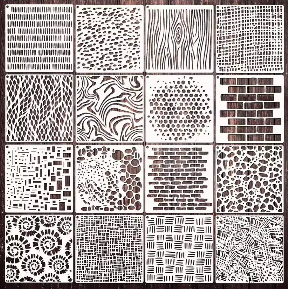 16 Stencils Formas & Patrones