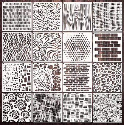 16 Stencils Formas & Patrones