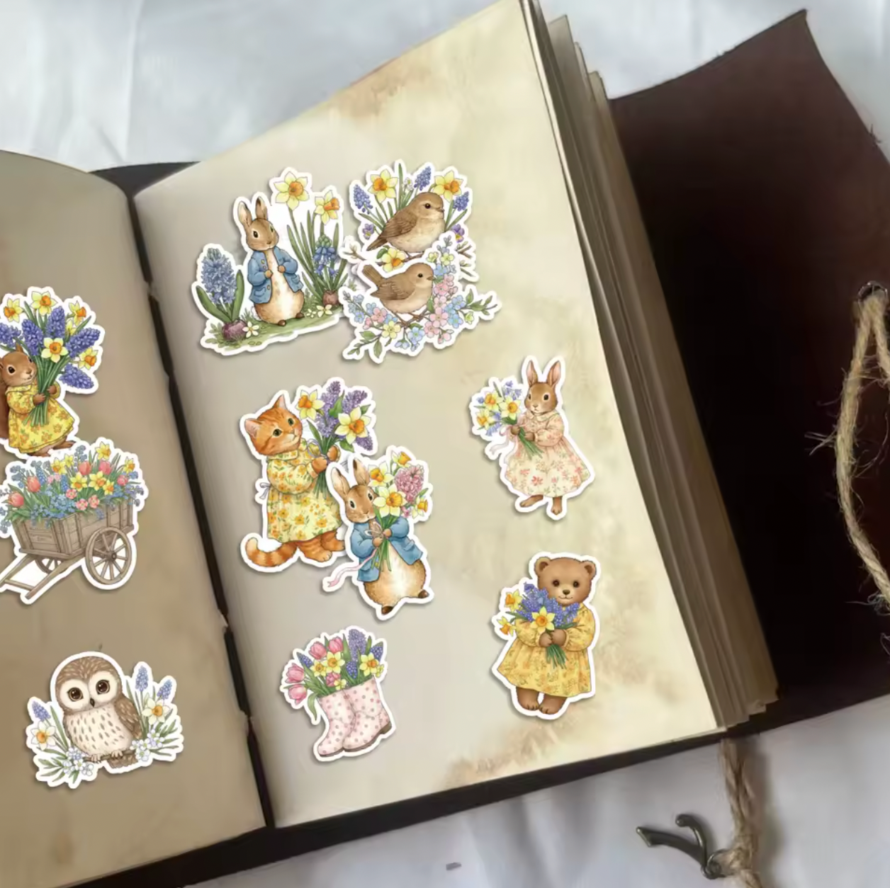 50 Stickers Vinil Primavera Animales