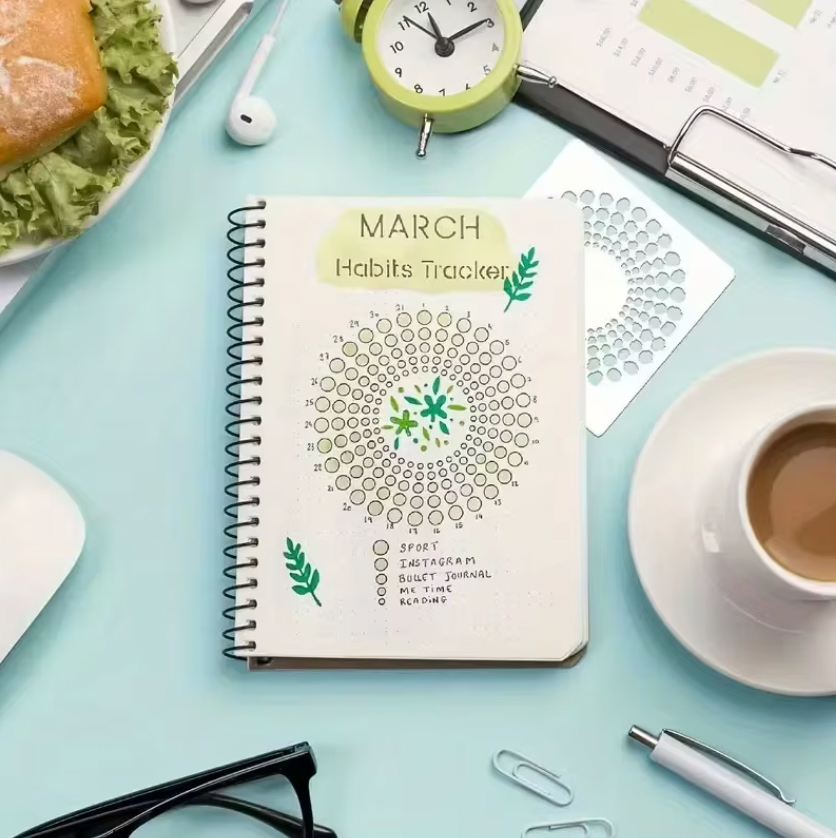 16 Stencils Tracker Bullet journal & agenda