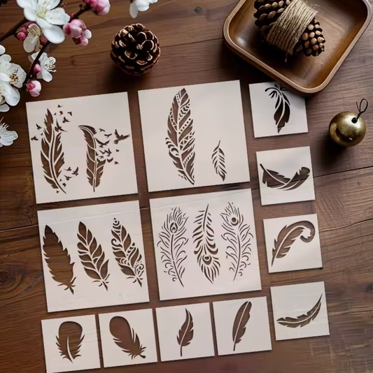 Stencils Plumas