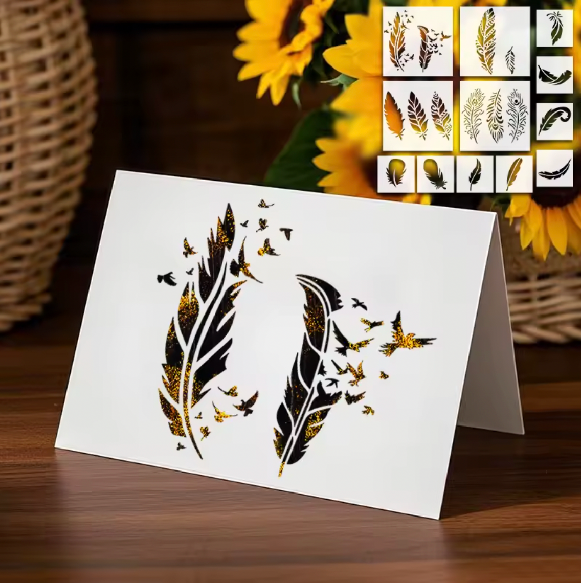 Stencils Plumas