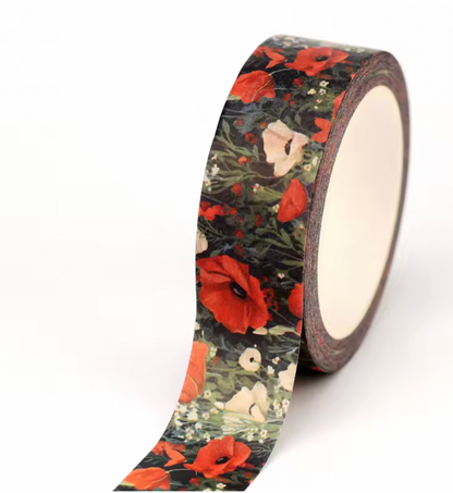 8 Washi Tapes Flores - 80m en total
