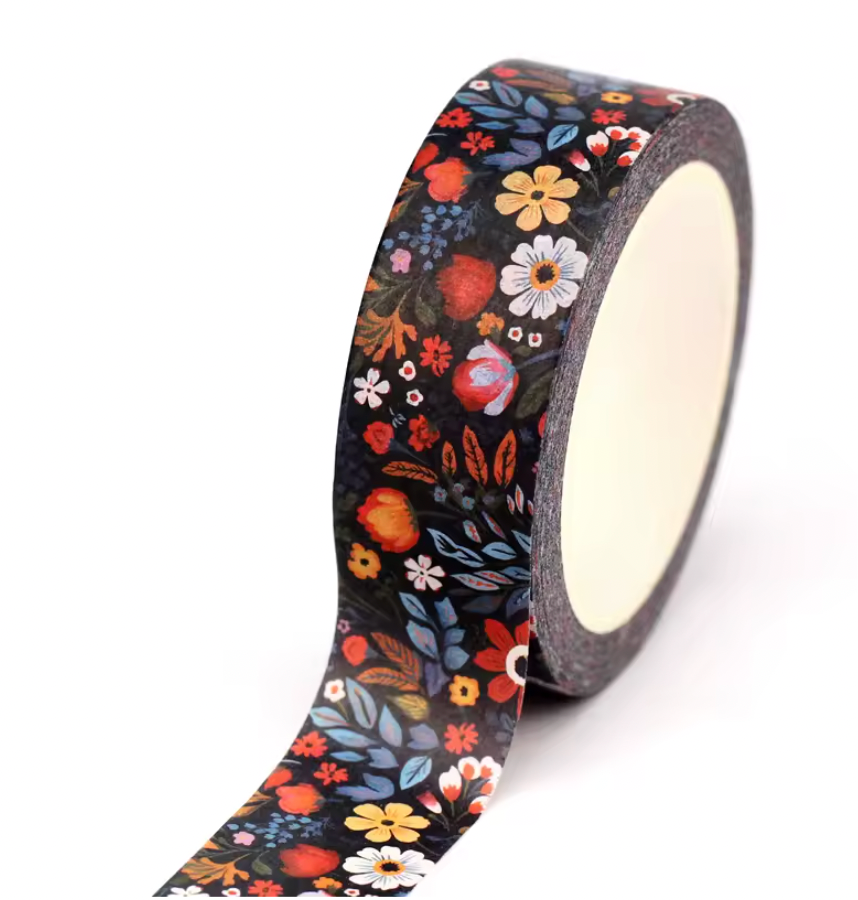 8 Washi Tapes Flores - 80m en total