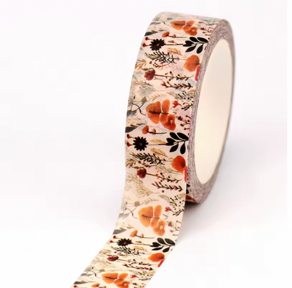 8 Washi Tapes Flores - 80m en total