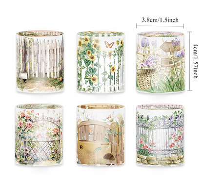 6 Washi Tapes Campo de primavera