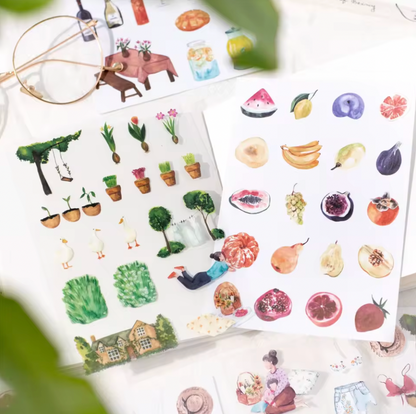 10 Hojas de Stickers Comfortable Life