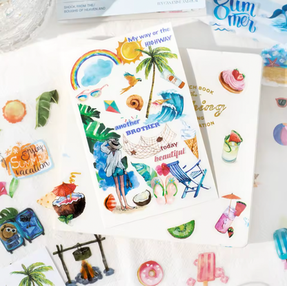 10 Hojas de Stickers Comfortable Life