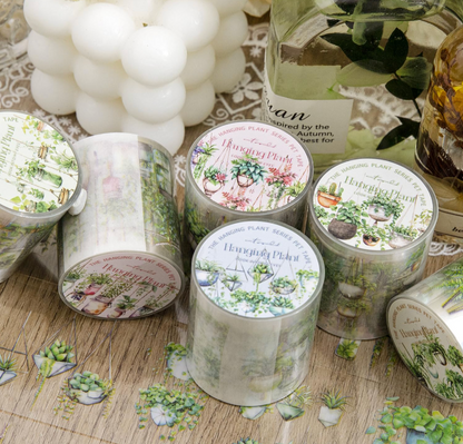 Rollo de Stickers Plantas Verdes colgantes