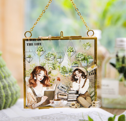 Rollo de Stickers Plantas Verdes colgantes