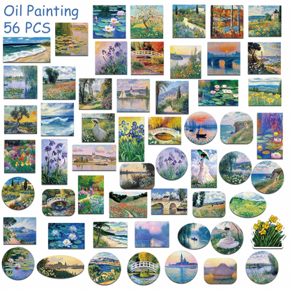 50 Stickers Vinil Pinturas