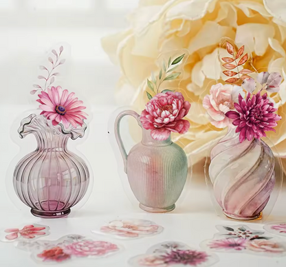 6 Paquetes de mini Stickers Flores