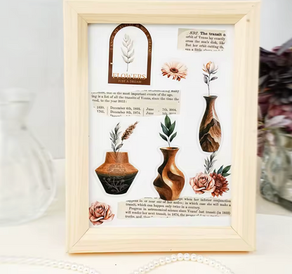 6 Paquetes de mini Stickers Flores