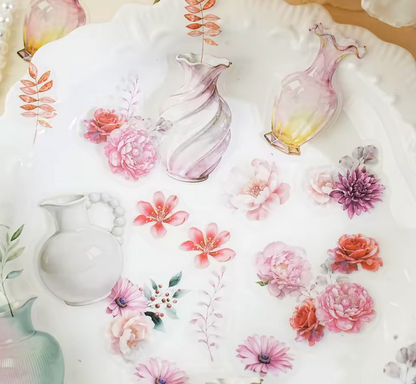 6 Paquetes de mini Stickers Flores