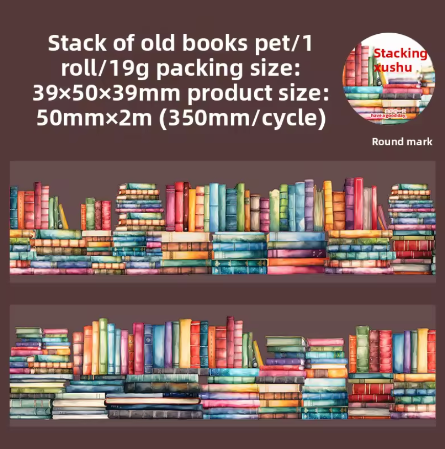 Washi Tape Ancho libros