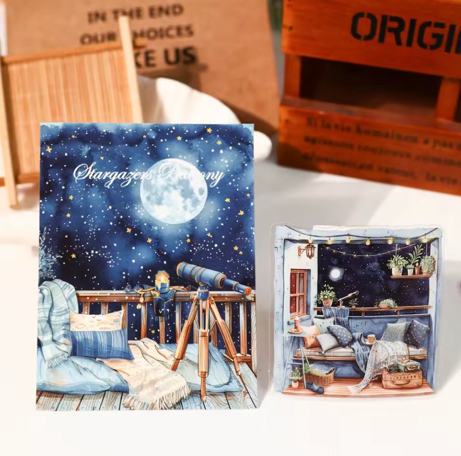 20 Stickers grandes ventanas & paisajes