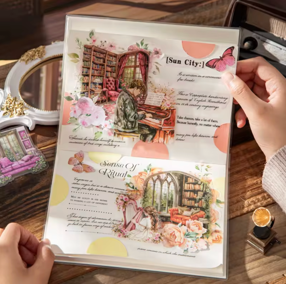 10 Stickers Libros & Biblioteca