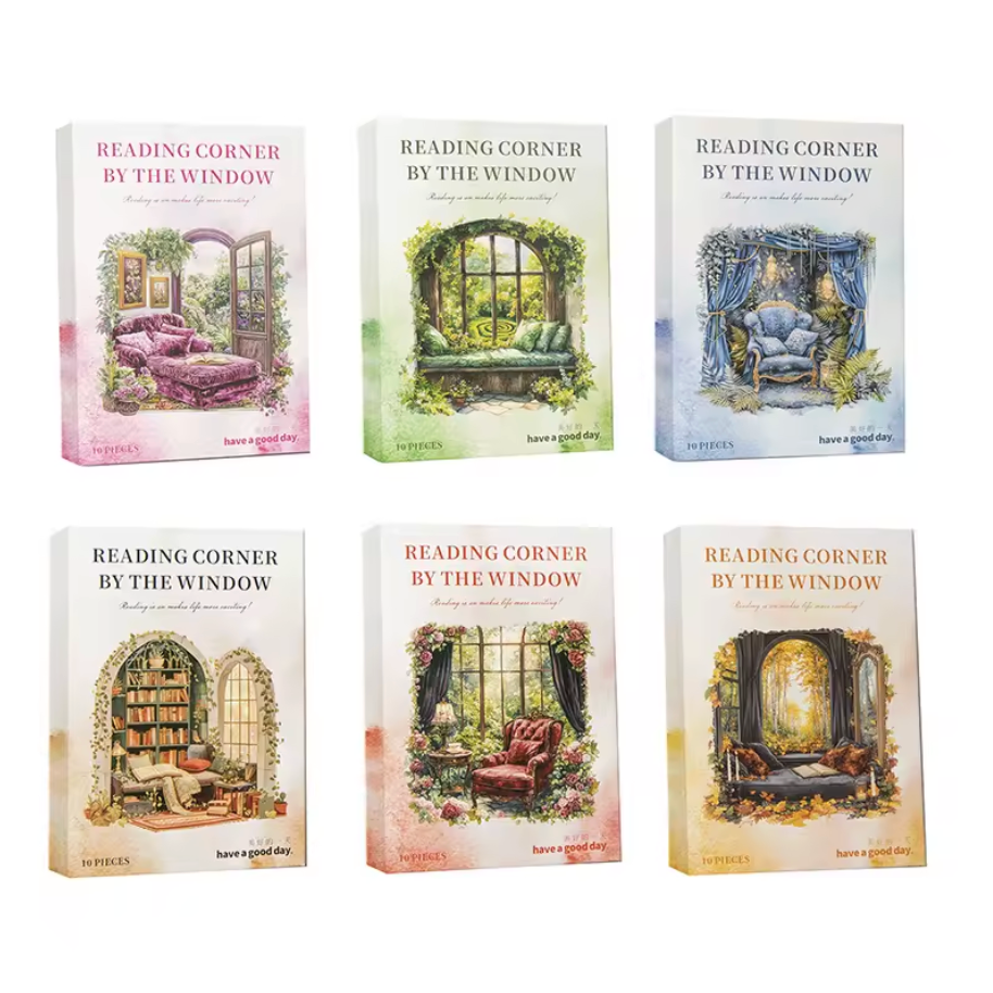 10 Stickers Libros & Biblioteca